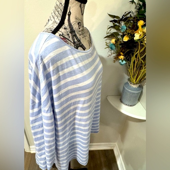 Lane Bryant Striped Blue and White Women's Top size 22/24 - Picture 7 of 7